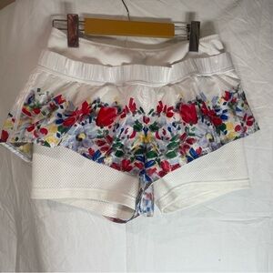 Adidas by Stella McCartney White Multicolor Floral Shorts